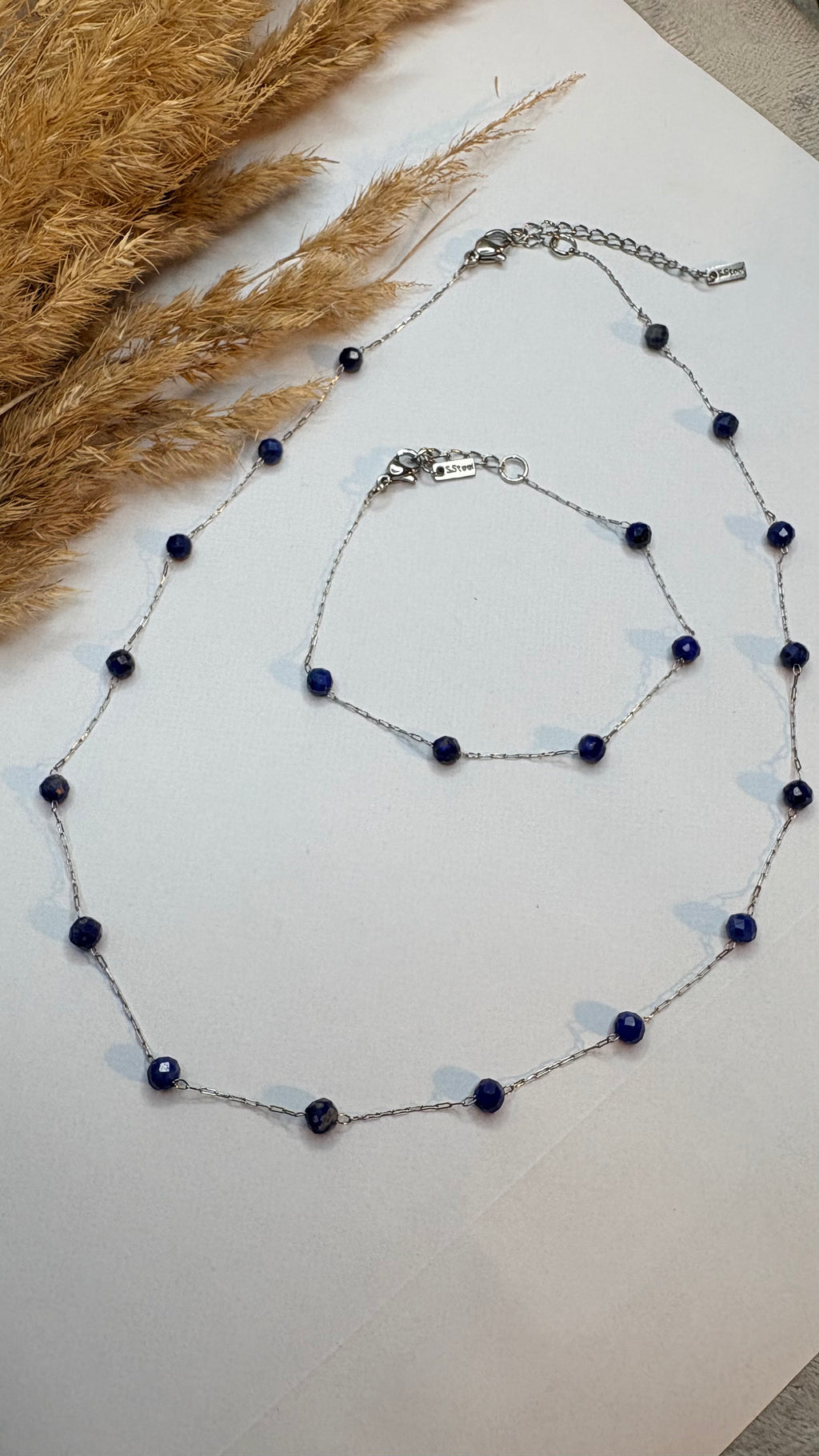 Delikatny zestaw - lapis lazuli