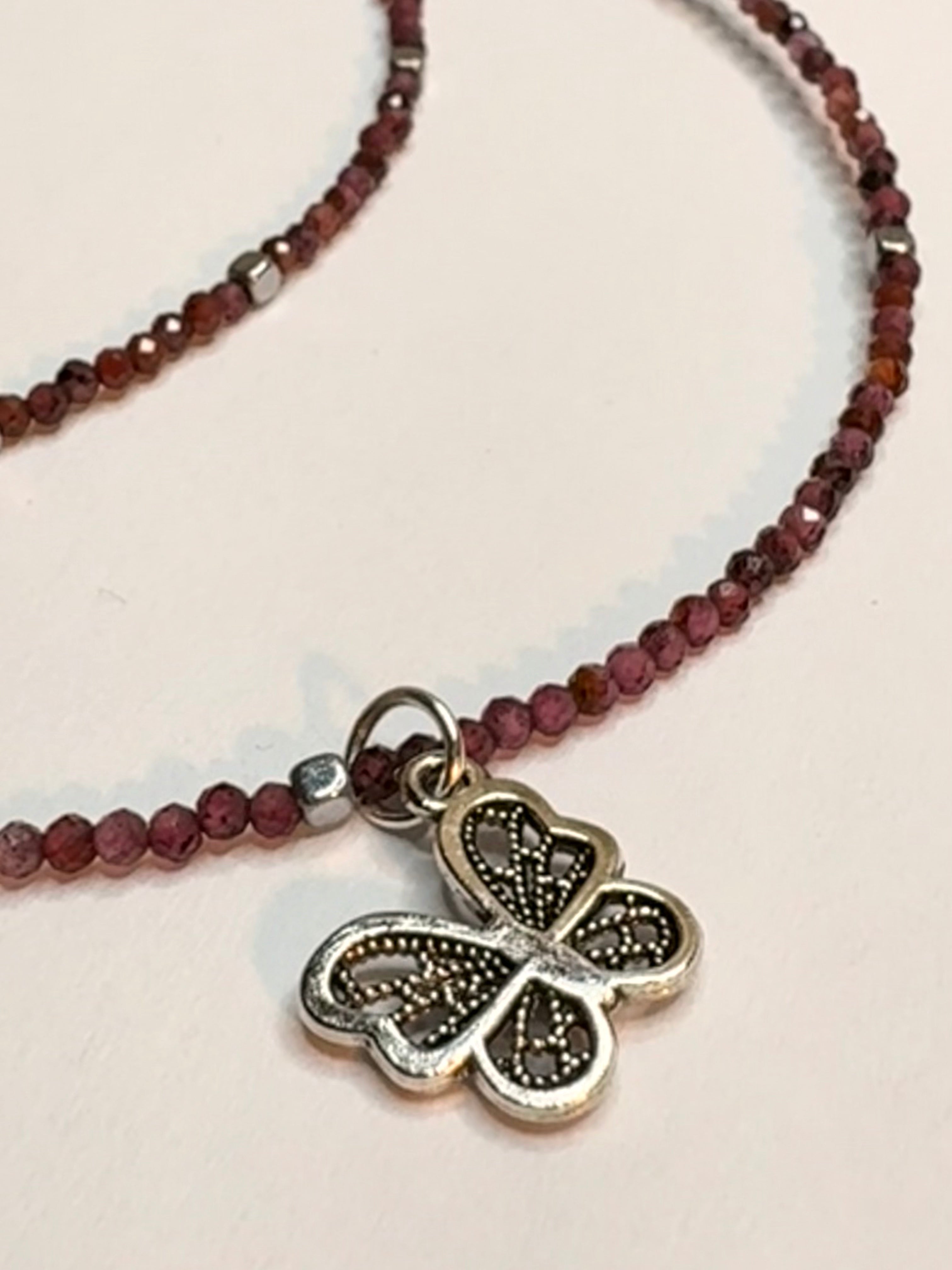 Naszyjnik - Ogień serca - granaty