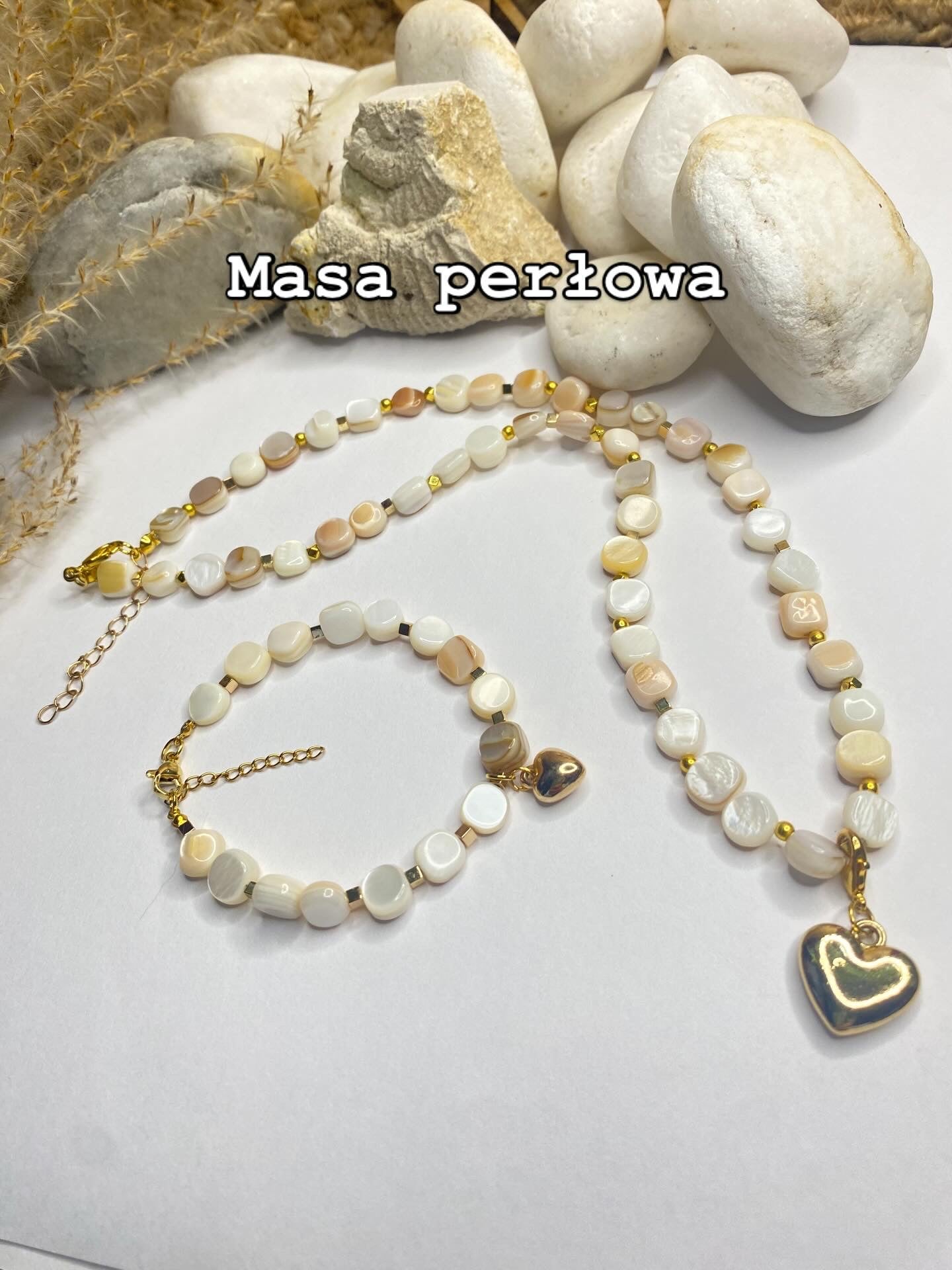 Zestaw z masy perłowej