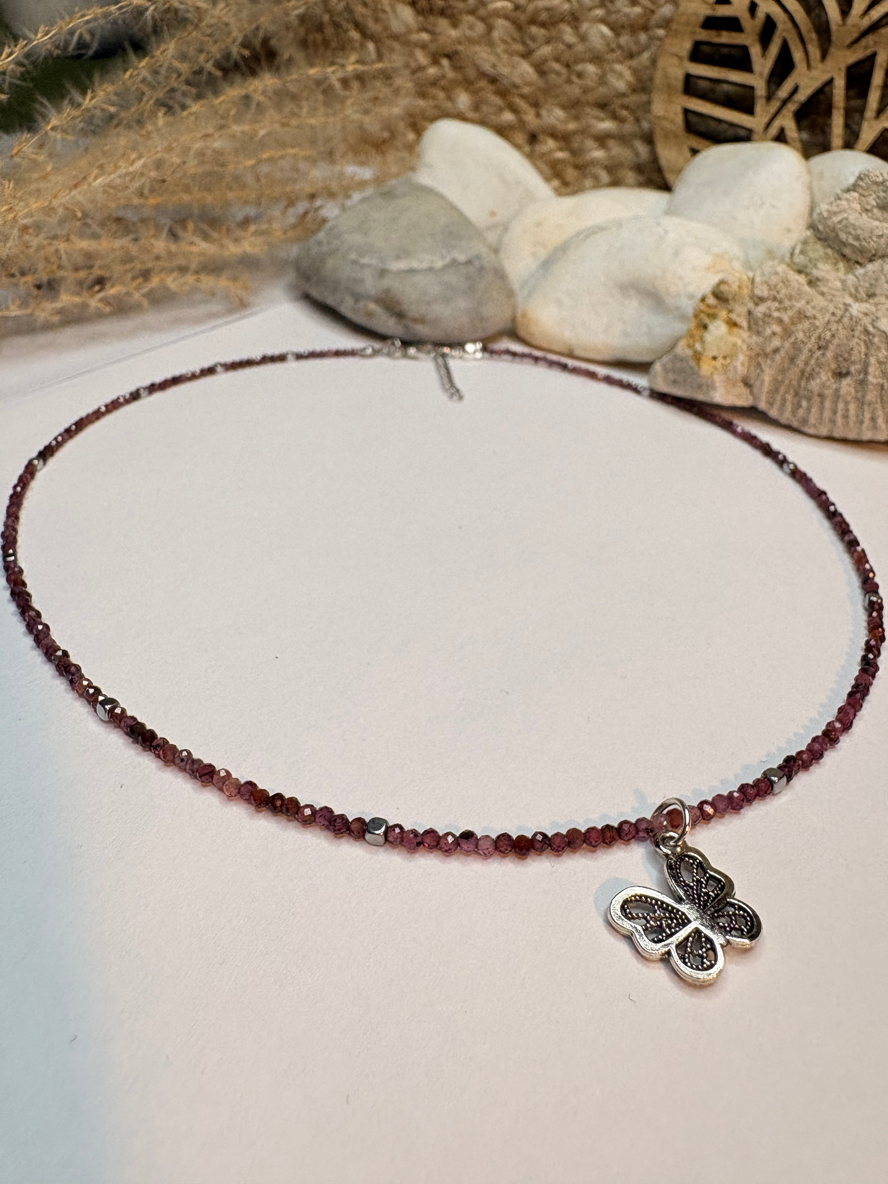 Naszyjnik - Ogień serca - granaty