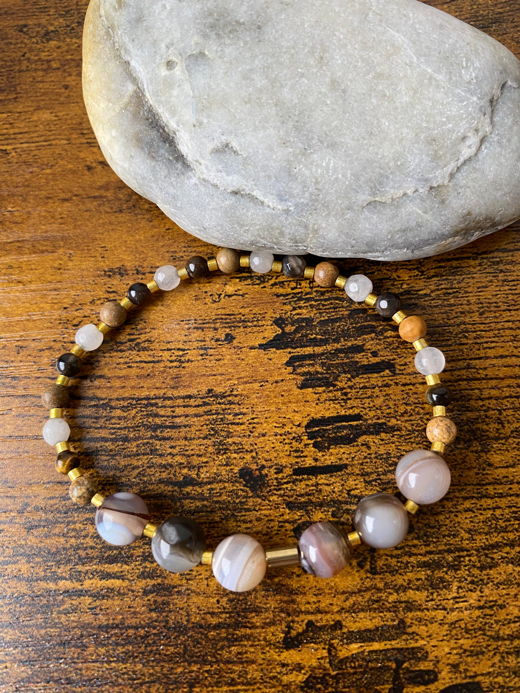 Bransoletka z agatów