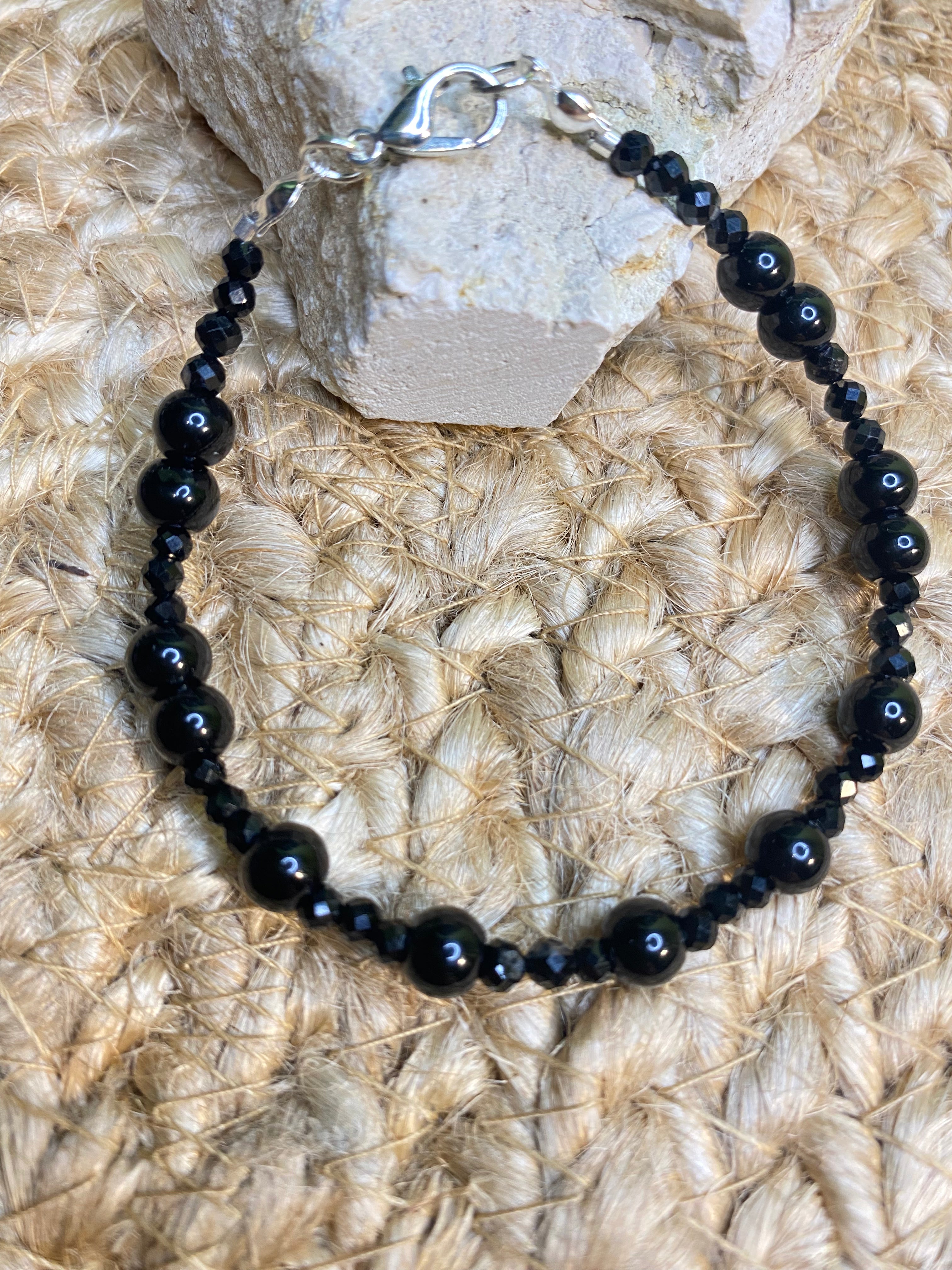 Bransoletka - Czarny turmalin