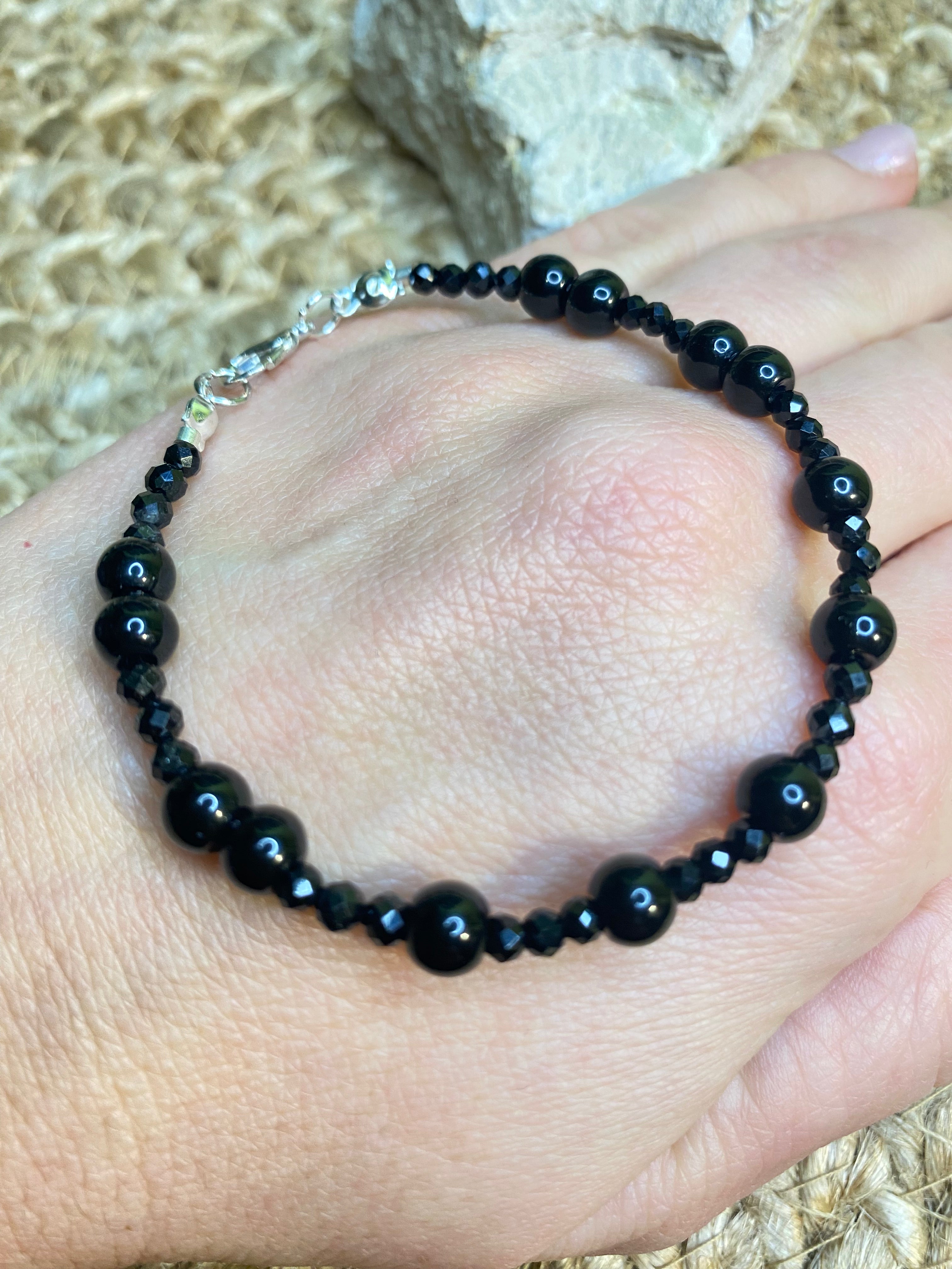 Bransoletka - Czarny turmalin