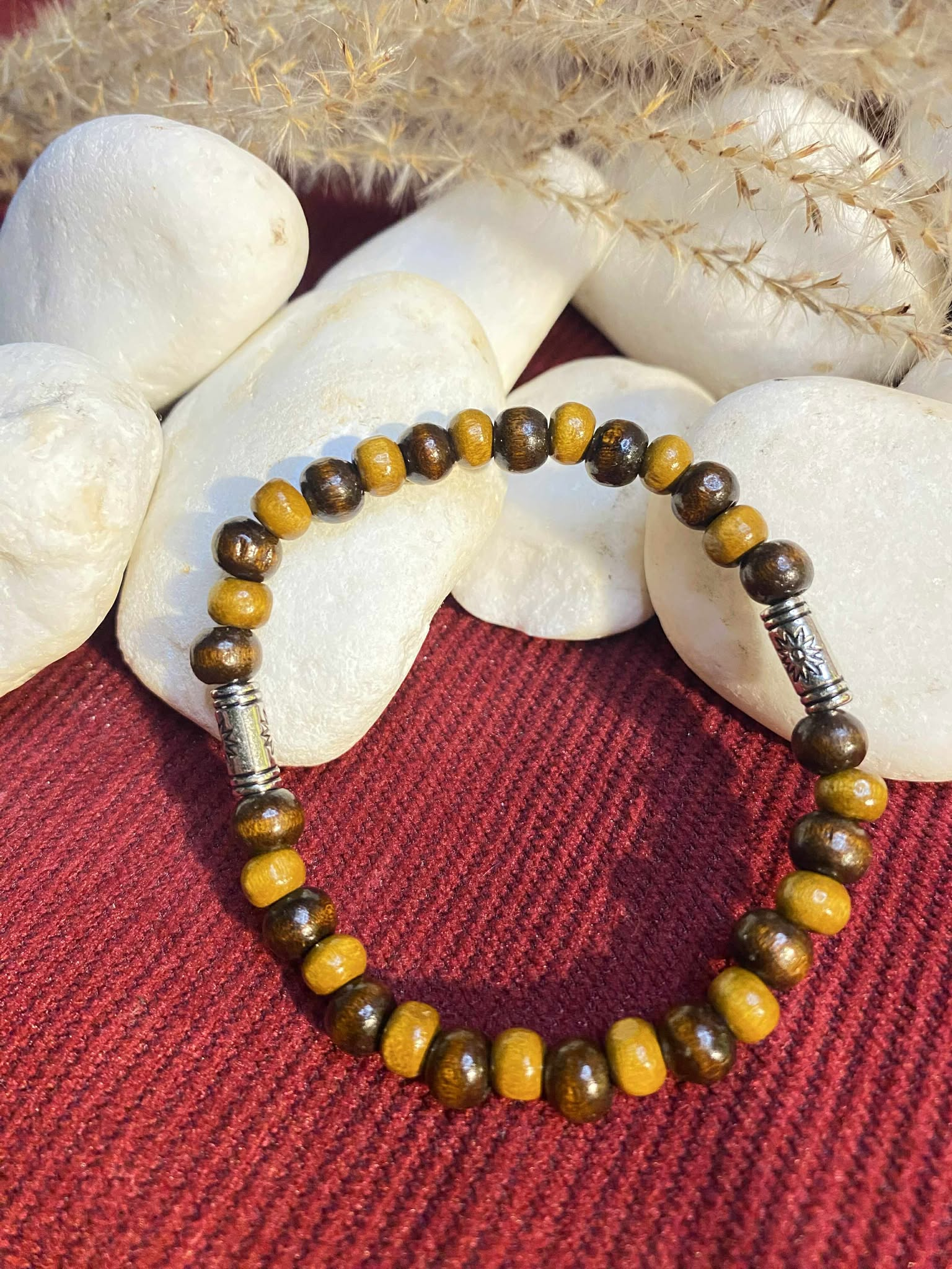 Bransoletka męska-drewno